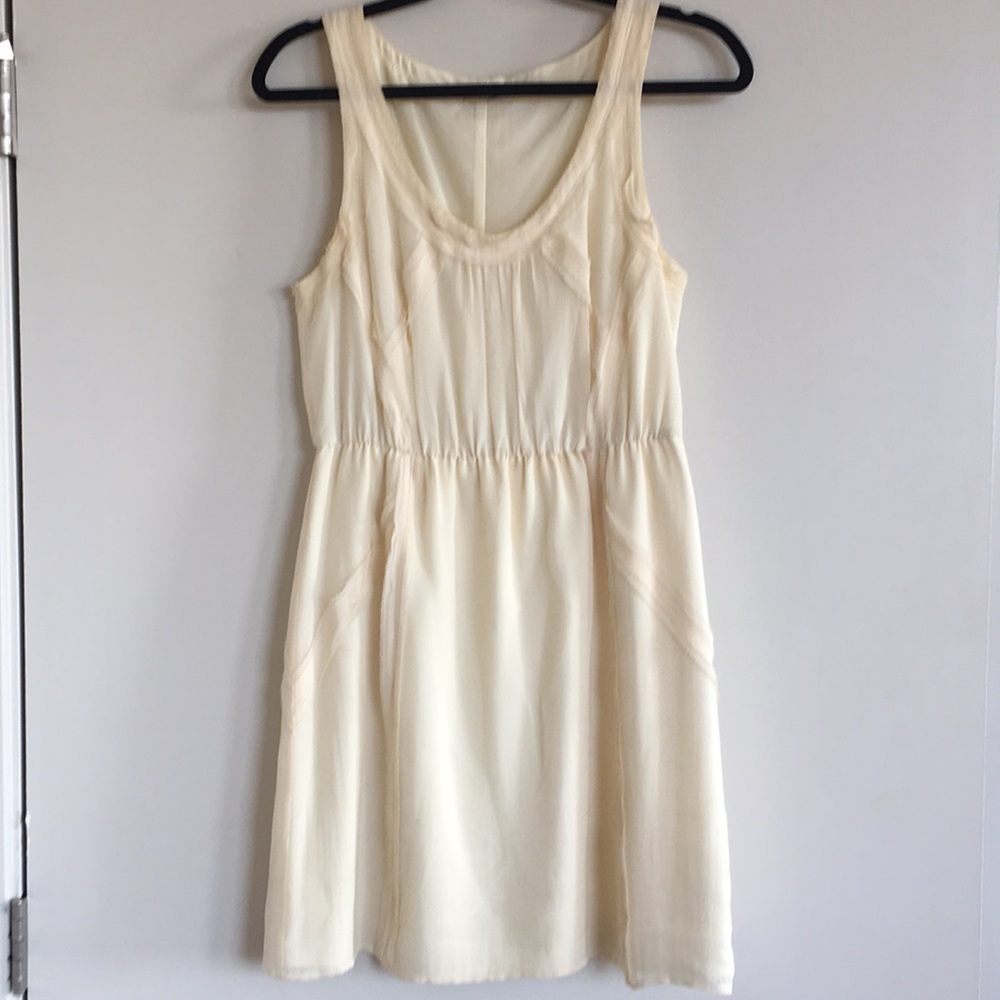 Cream colored mini dress